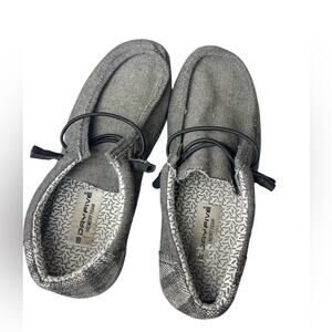 DayFive Memory Foam Bennett Men's Stretch Gray Knit Slip-On Athletic Shoes 9